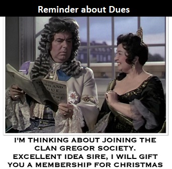 Reminder about Dues