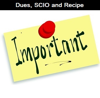 Dues, SCIO & Recipe